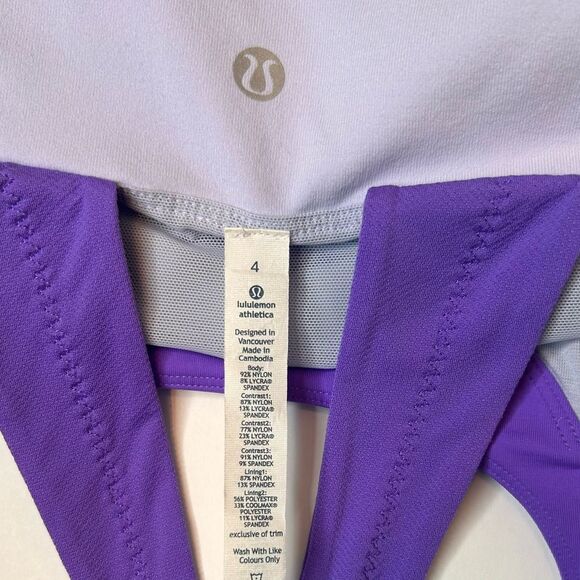 Lululemon Scoop Me Up Tank II Cool Breeze Power Purple Size 4 - Picture 5 of 13